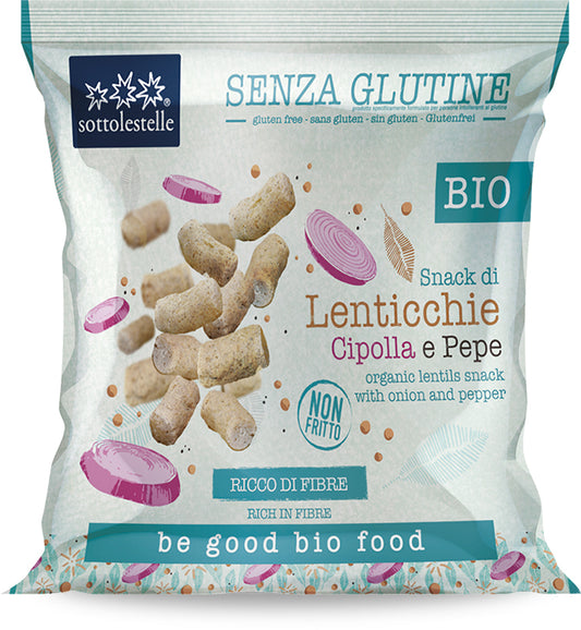 Snack di lenticchie cipolla e pepe