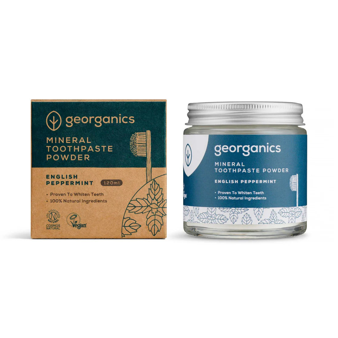 Georganics Dentifricio polvere English Peppermint 60ml