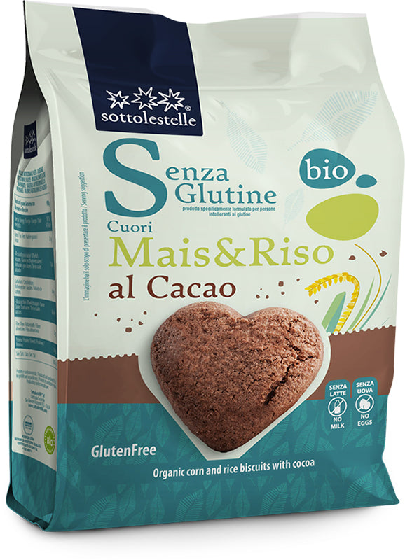 Cuori di Mais e Riso al cacao senza glutine