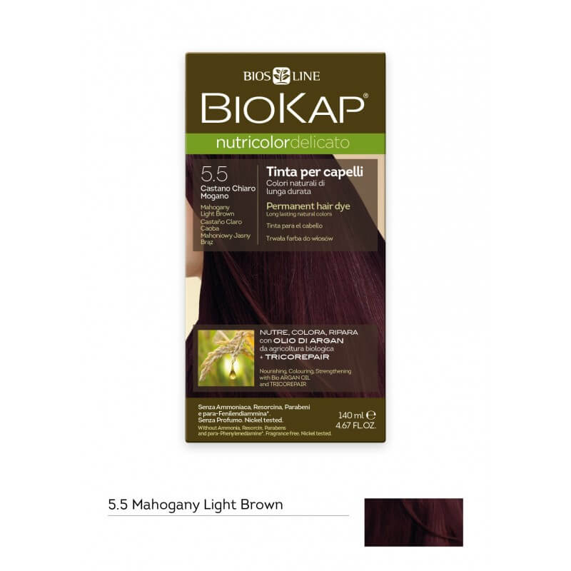 BioKap nutricolor delicato 5.5 Castano Chiaro Mogano