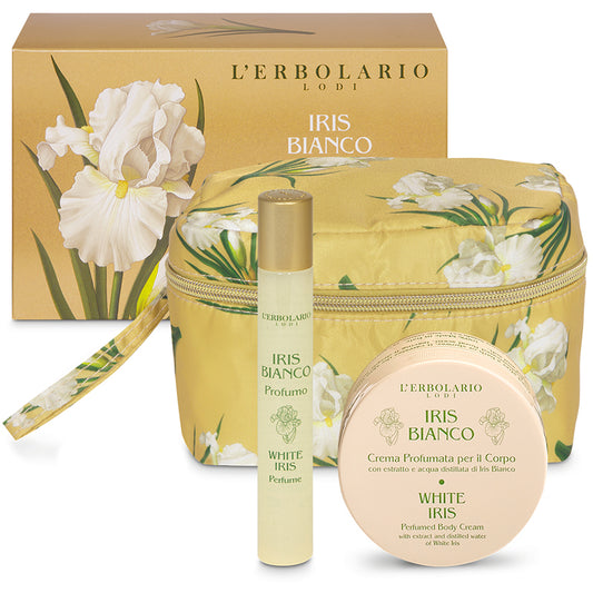 Iris Bianco Mini Beauty-Case Petalo