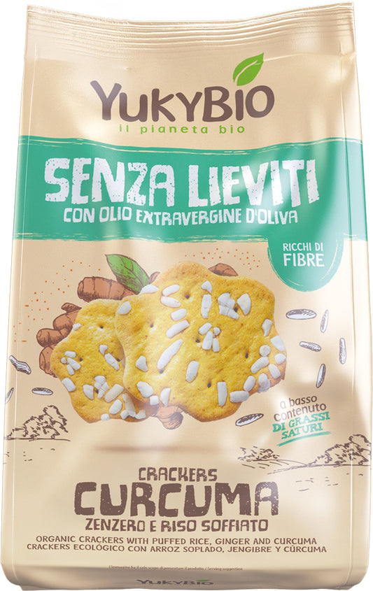 YukyBio Crackers Curcuma Senza Lieviti